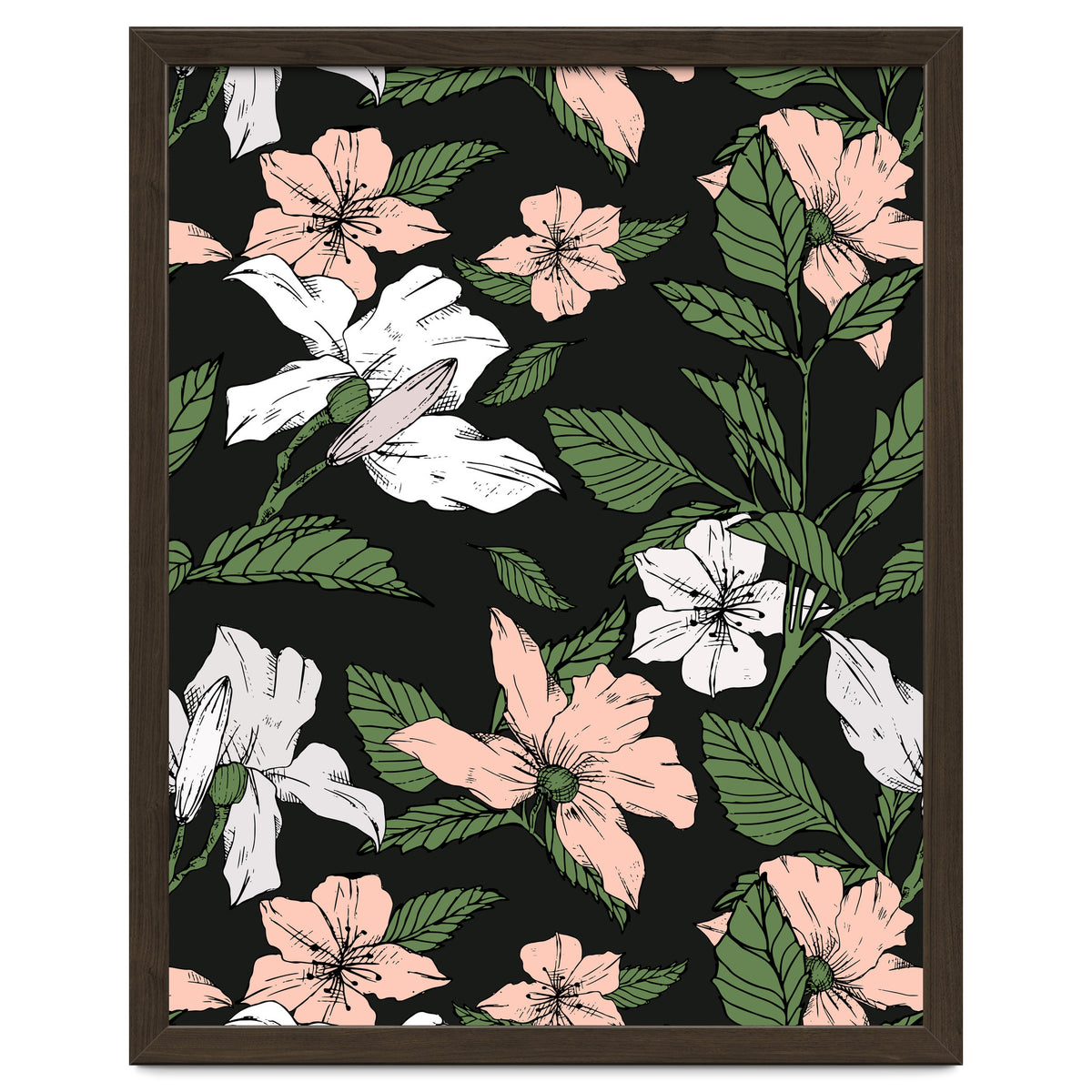 Flowers in the tropical night