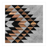 Urban Tribal Pattern No.10 - Concrete and Wood (Print Only) thumbnail