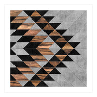 Urban Tribal Pattern No.10 - Concrete and Wood (Print Only)