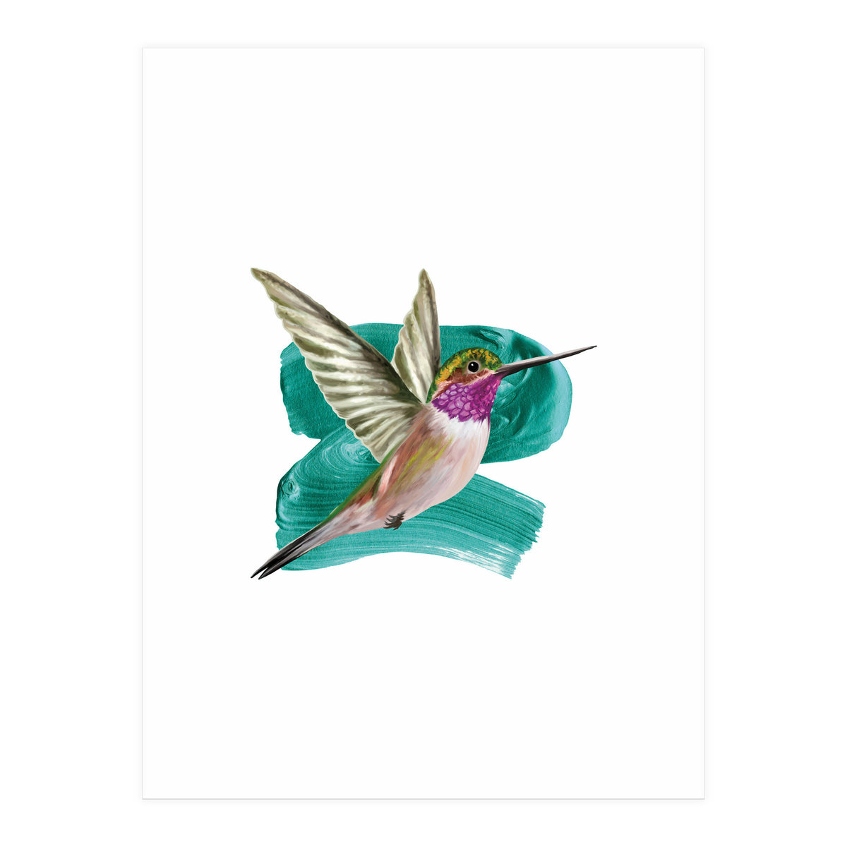 Modern Hummingbird I (Print Only)