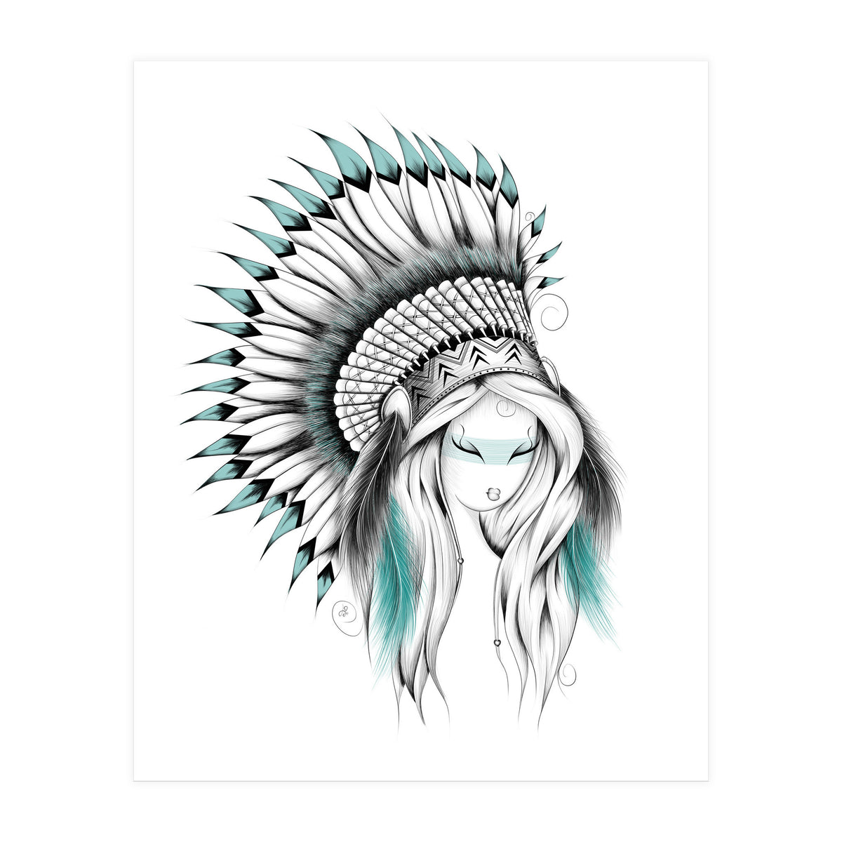 Indian Headdress (Print Only)