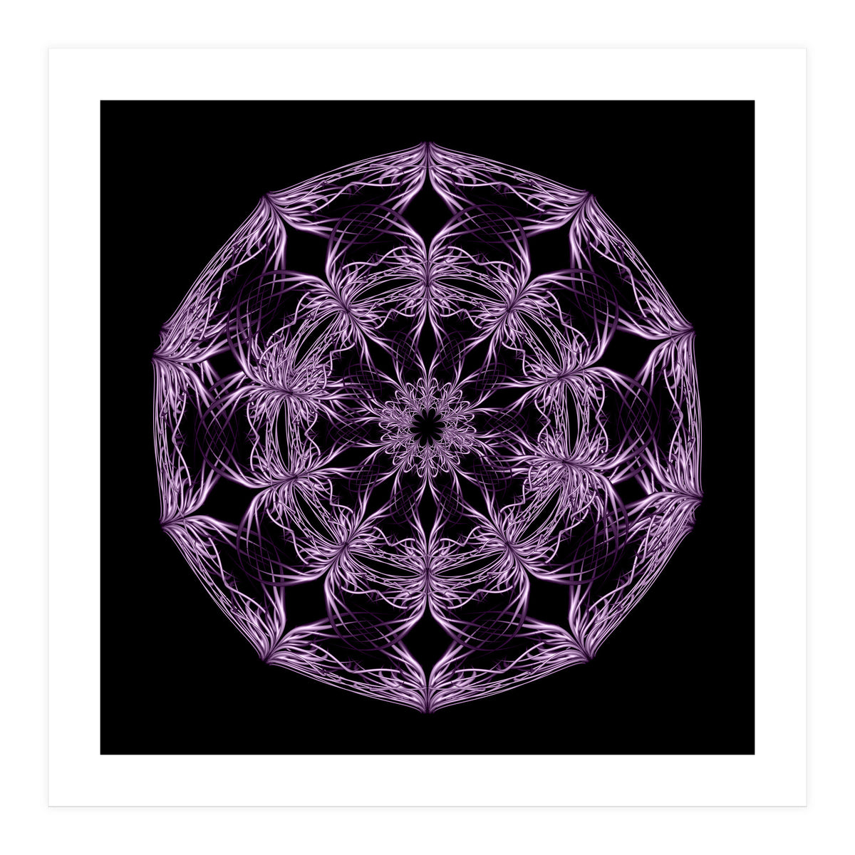 Mandala purple and black (Print Only)