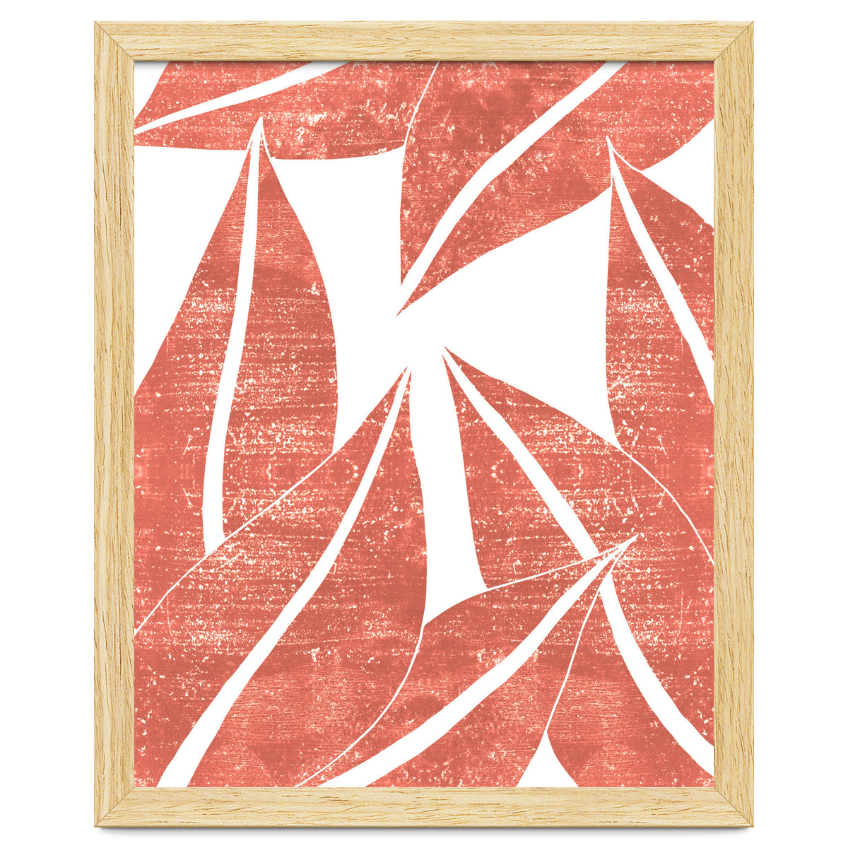 Abstract Terracotta Leaves 1 - Burnt Orange