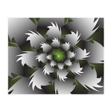 Seamless Green 3D Floral (Print Only) thumbnail