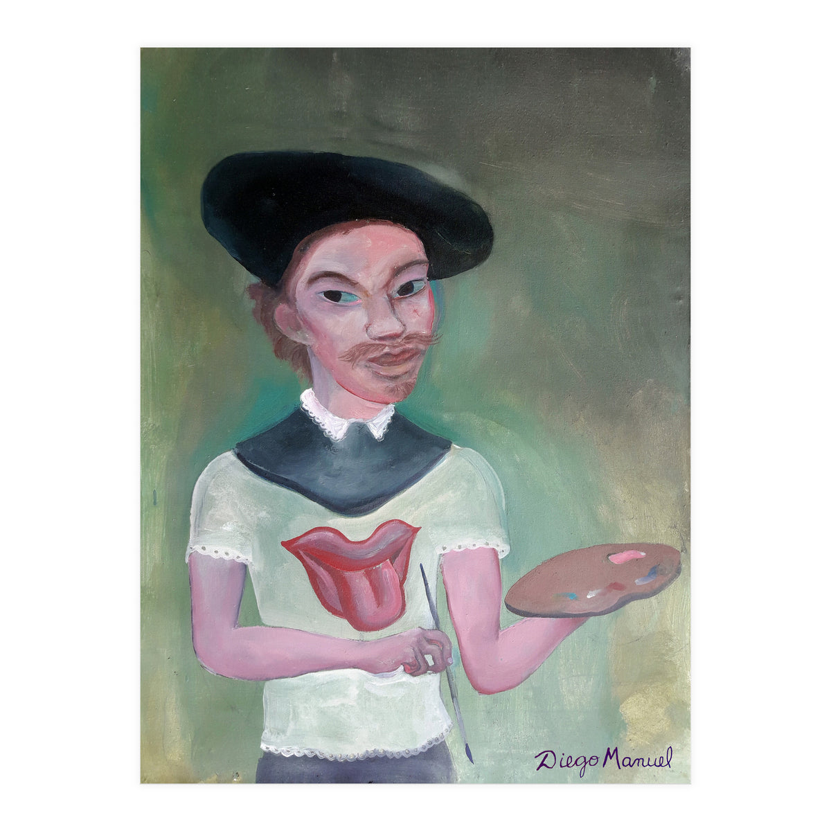 Rembrandt Rolling Fan (Print Only)