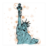 Close view of the Statue of Liberty Sketch (Print Only) thumbnail
