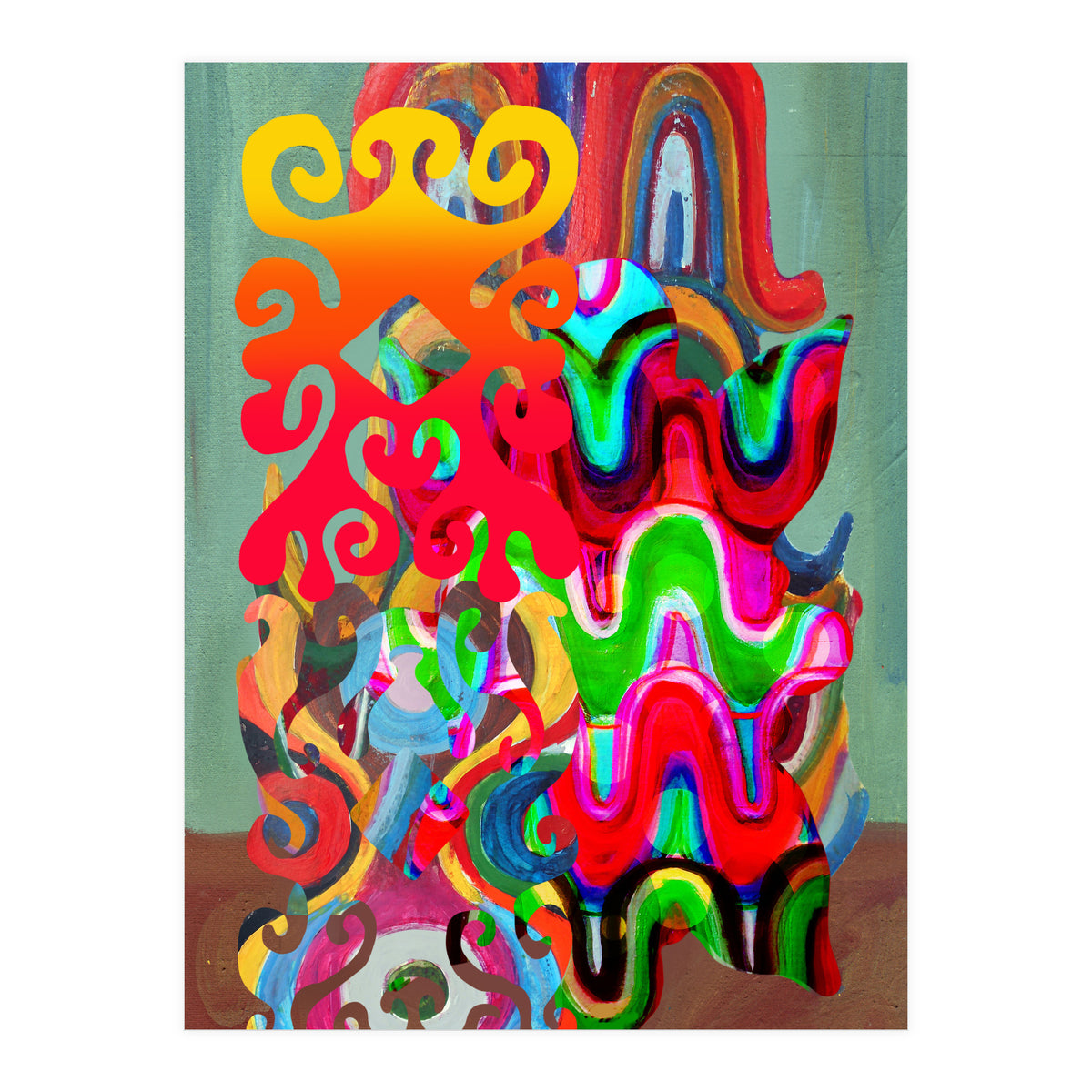 Pop Abstract Asimetrico A4 (Print Only)