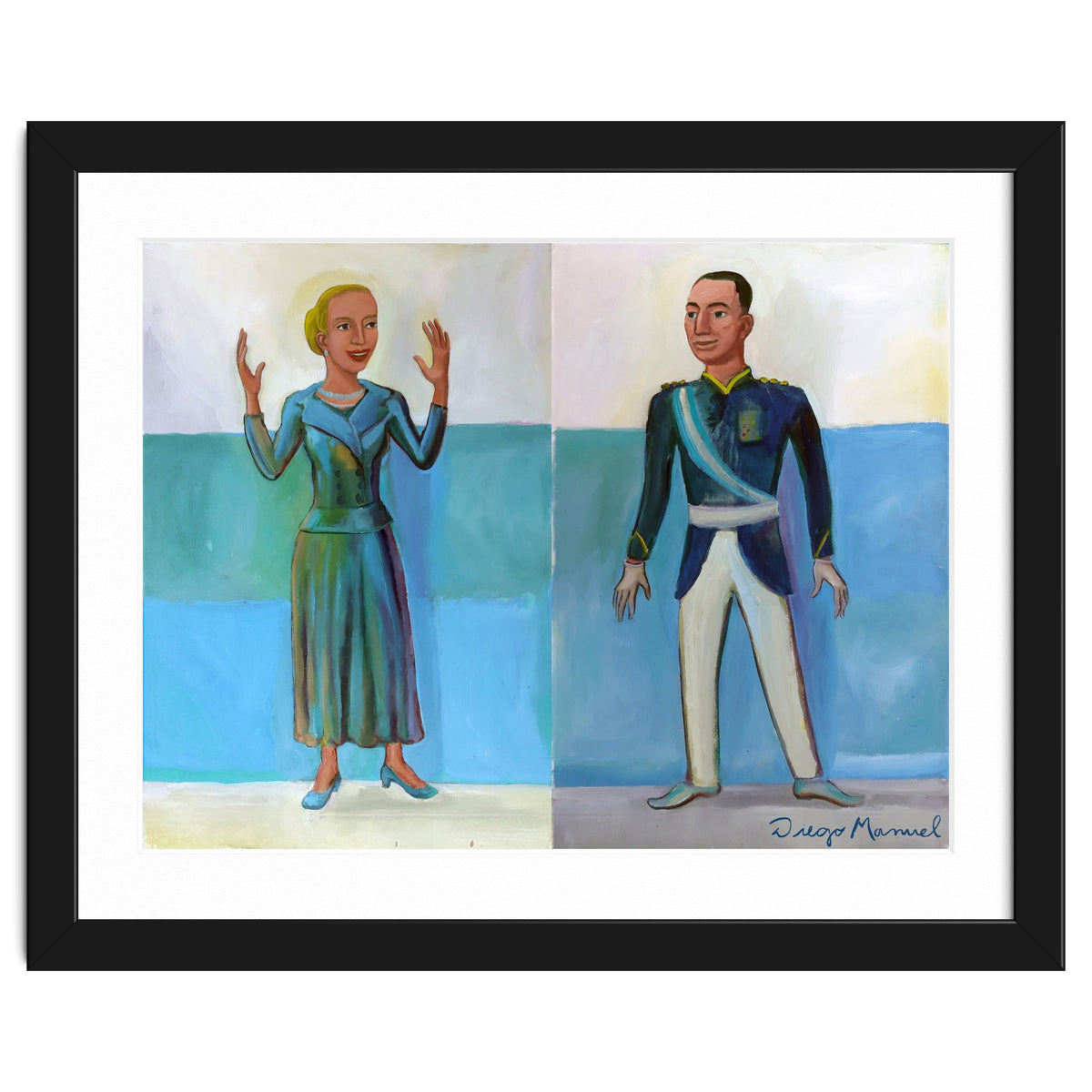 Diptico Evita Y Peron