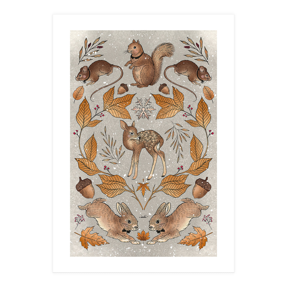 Christmas Animals (Print Only)