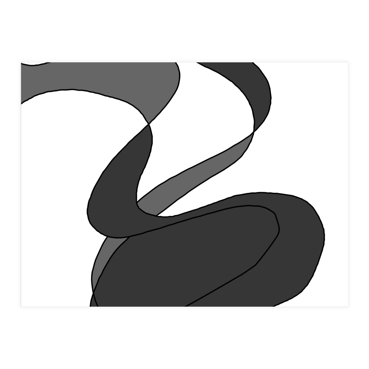 Grey Waves 7 (Print Only)