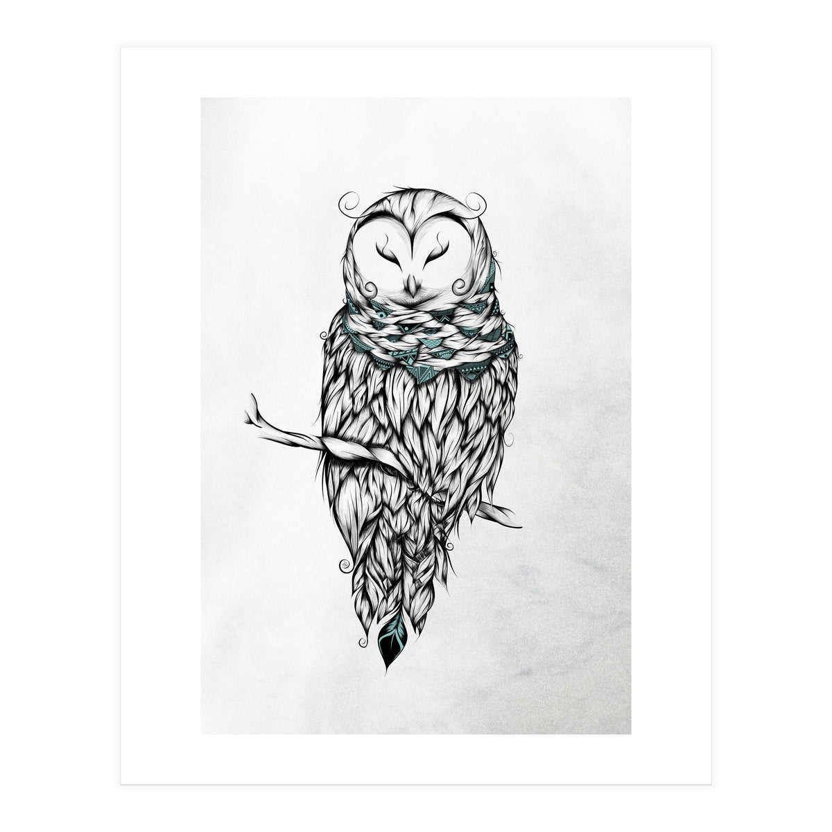Poetic Snow Owl (Print Only)