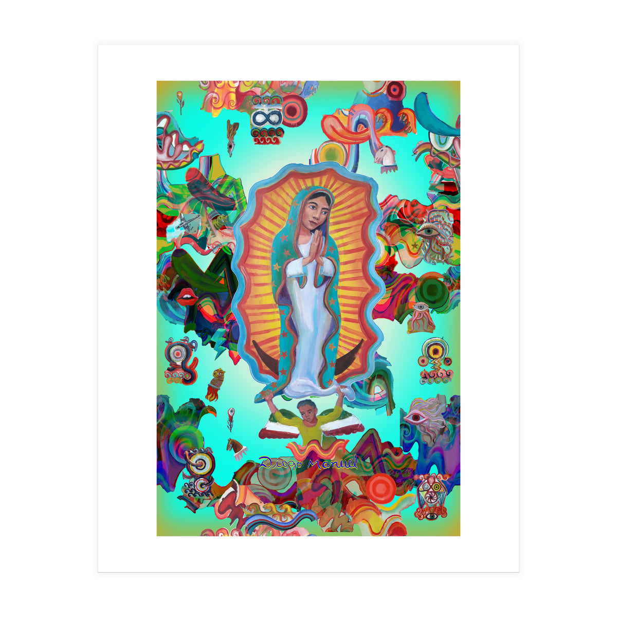 Virgen Y Graffiti 19 (Print Only)