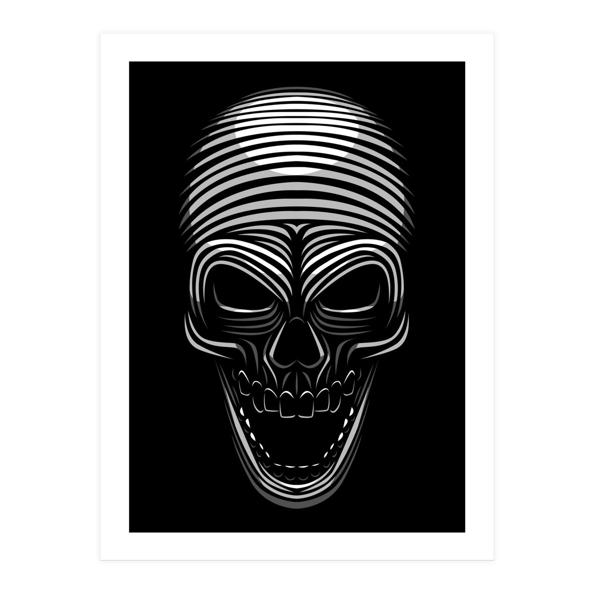 Lines Skull (Print Only)
