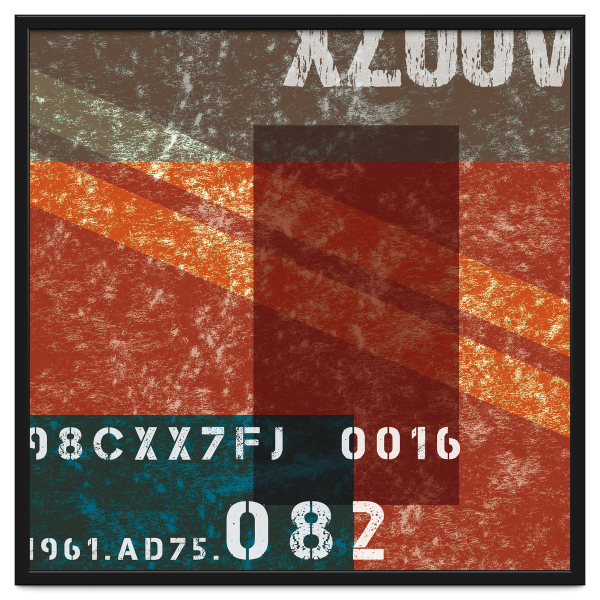 Abstract Industrial Red