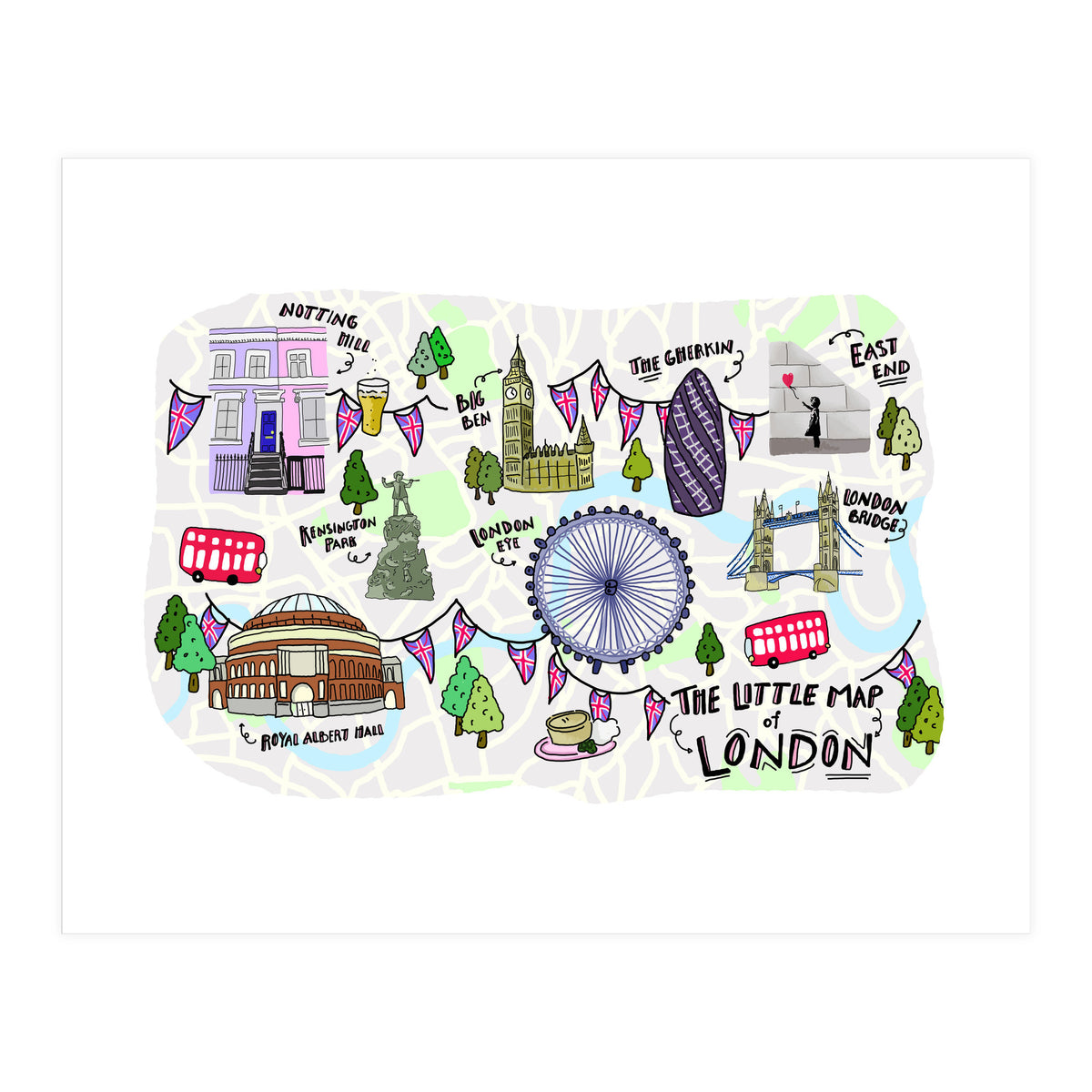 The Little Map of London (Print Only)