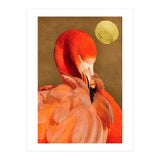 Flamingo With Golden Sun (Print Only) thumbnail