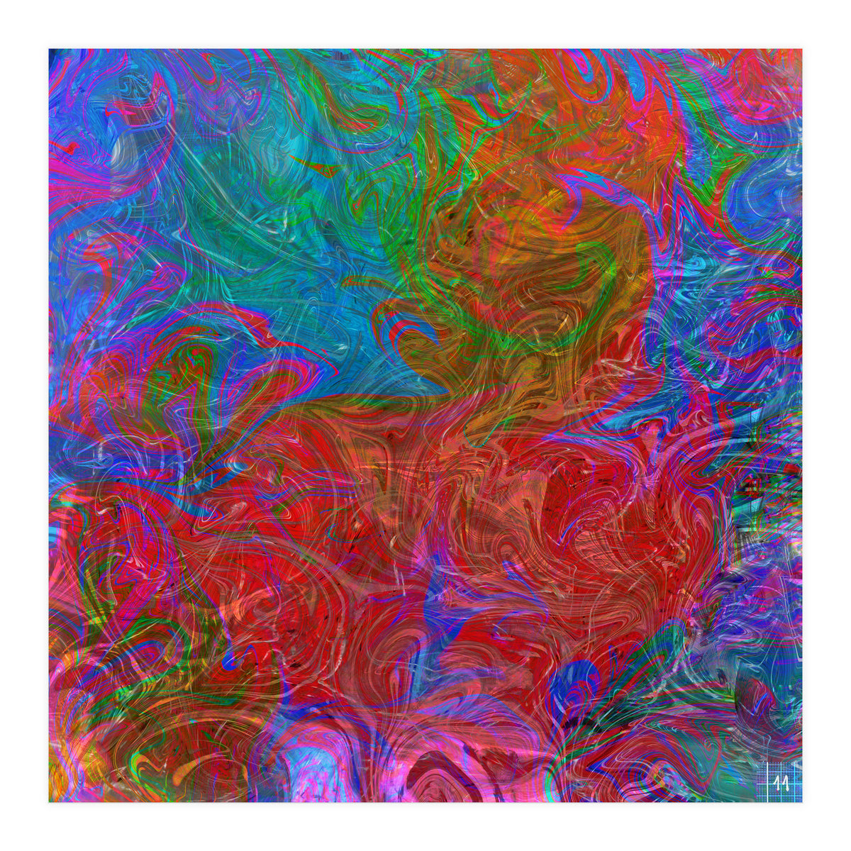 Animals In Rainbow (Print Only)