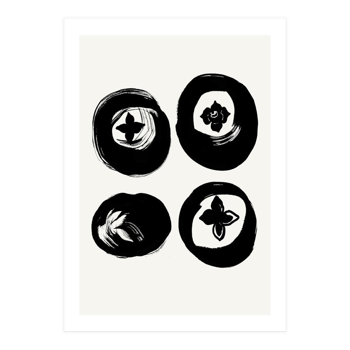 Four persimmons (Print Only)