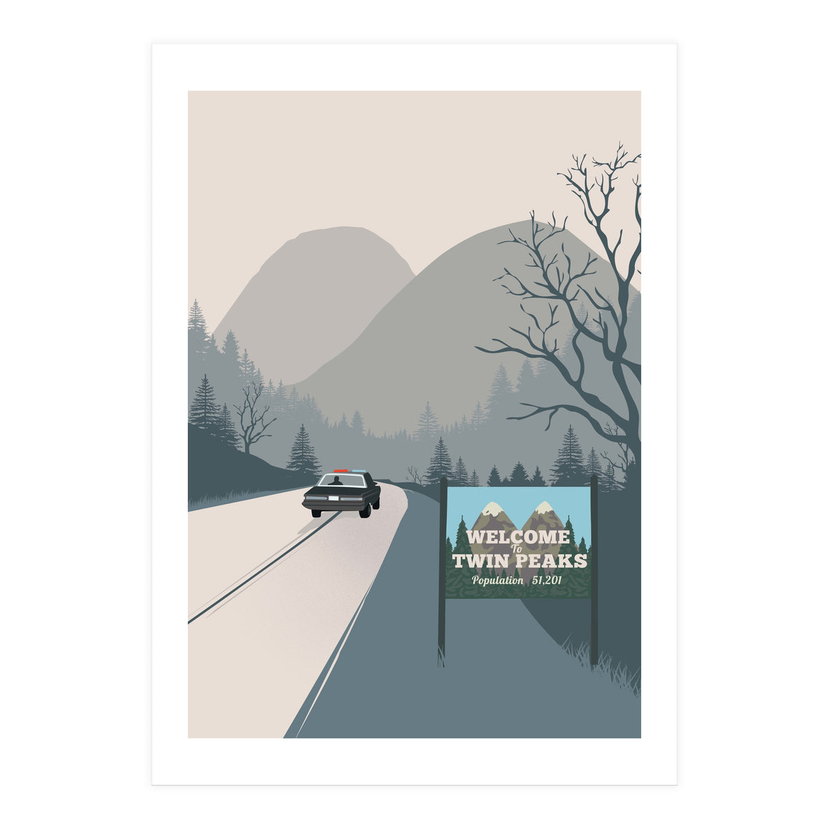 Welcome to Twin Peaks poster (Print Only)