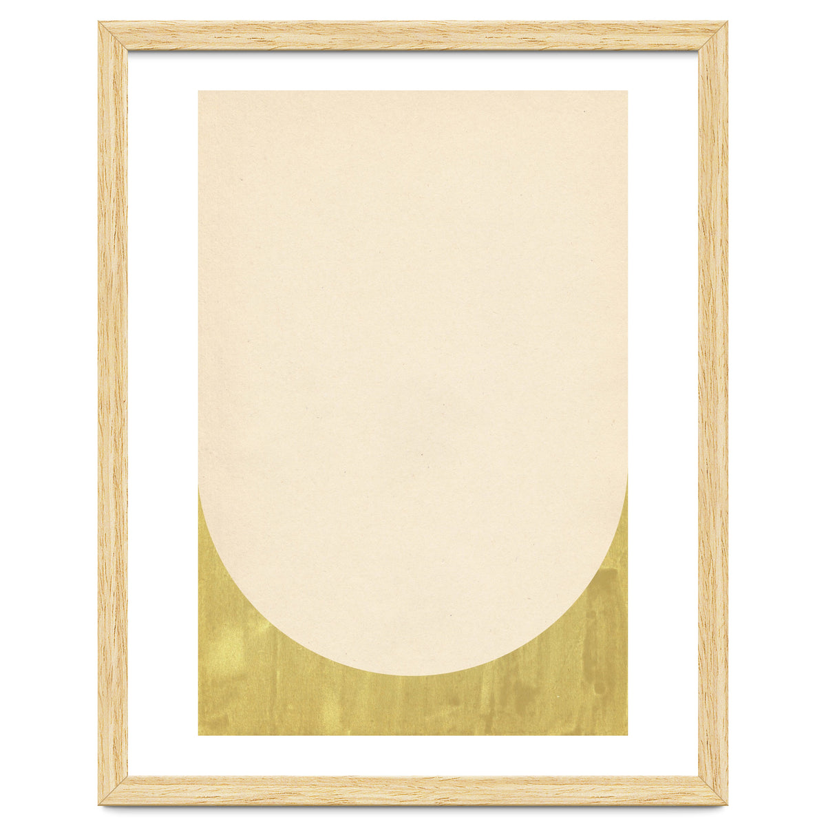 Soft green arch shape