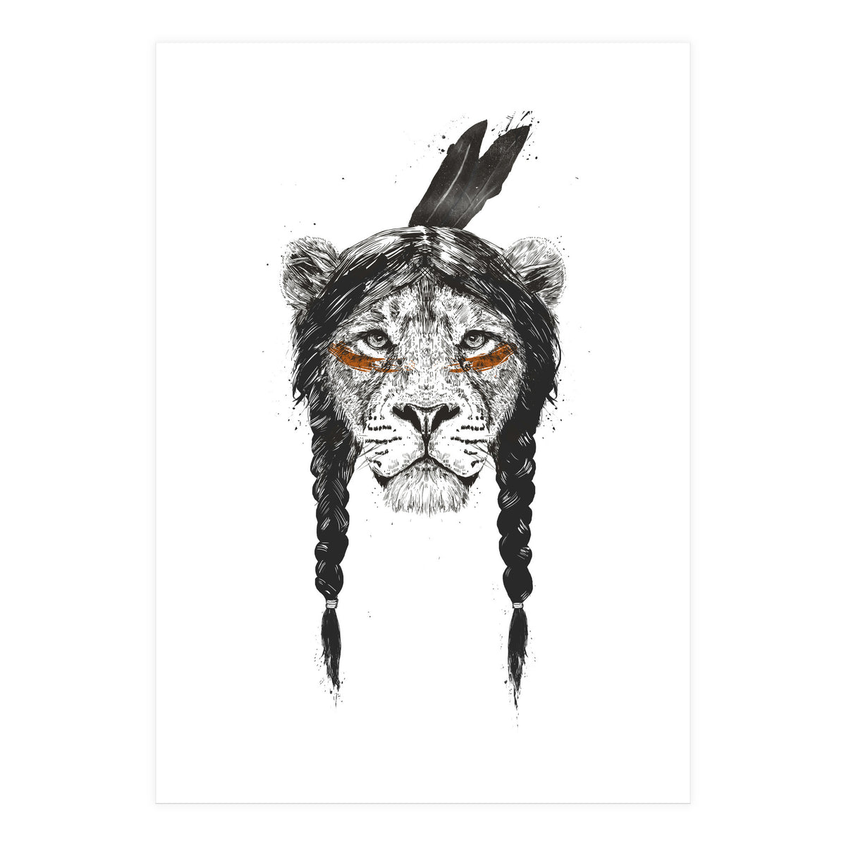 Warrior Lion (Print Only)
