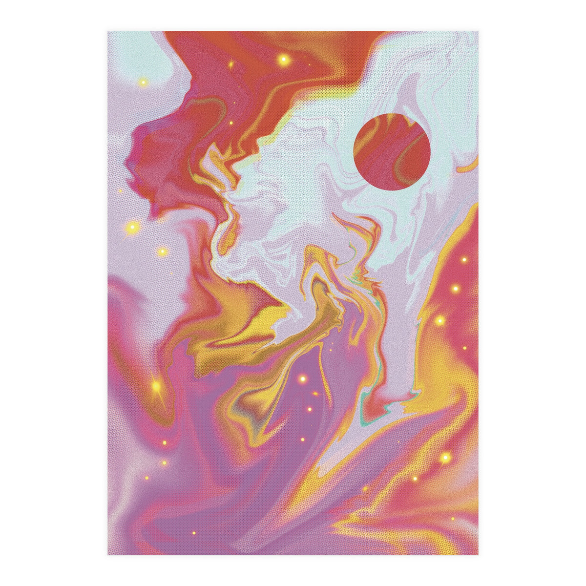 Red Planet Mars Space Marble (Print Only)