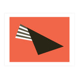 Geometric Shapes No. 75 - pink & stripes (Print Only) thumbnail