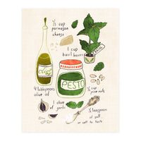 Pesto Sauce Illustrated Recipe (Print Only)