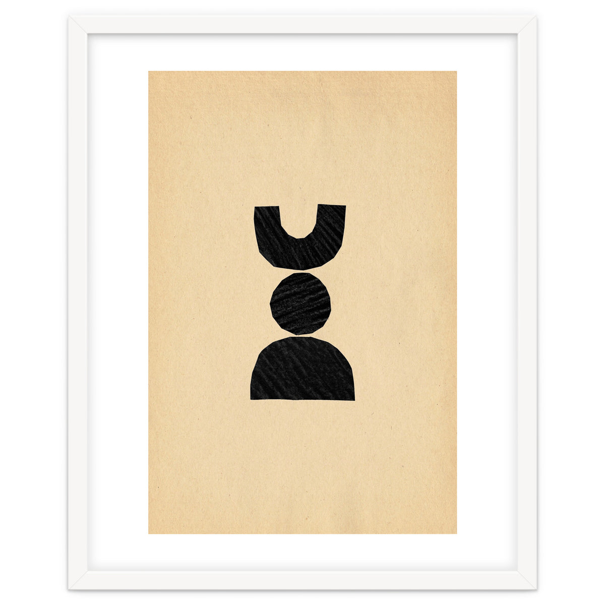 Abstract balancing shapes