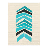 Retro Chevron Print Blue Variation (Print Only) thumbnail