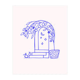 Summer at that Marrakech villa #illustration #sketch (Print Only) thumbnail