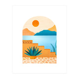 Desert Oasis Landscape (Print Only) thumbnail