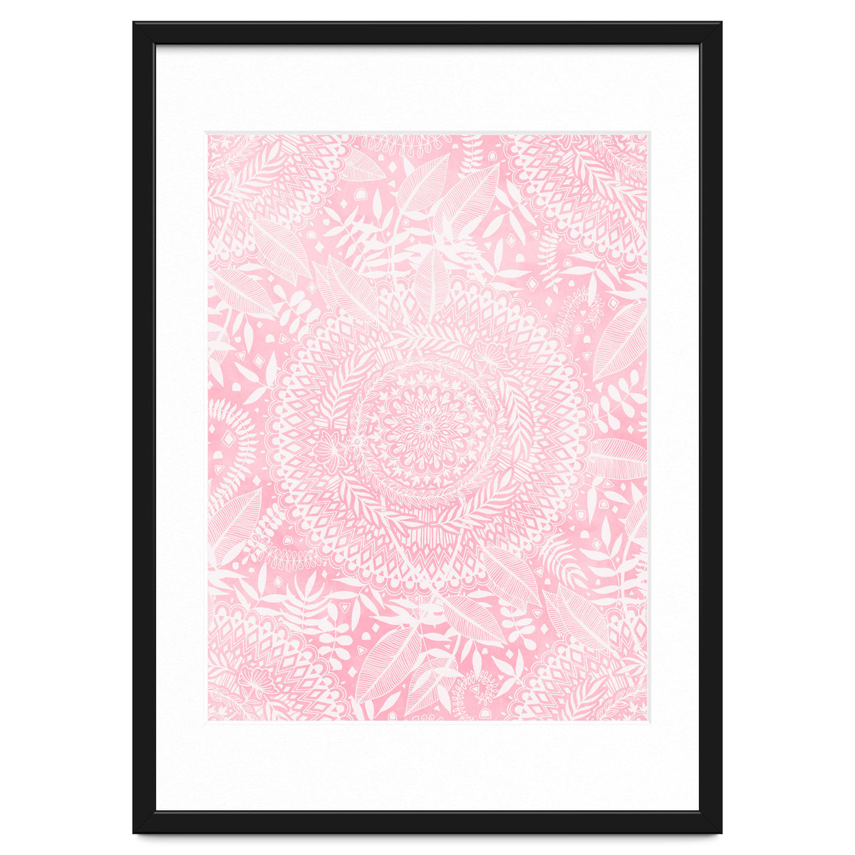 Medallion Pattern in Blush Pink