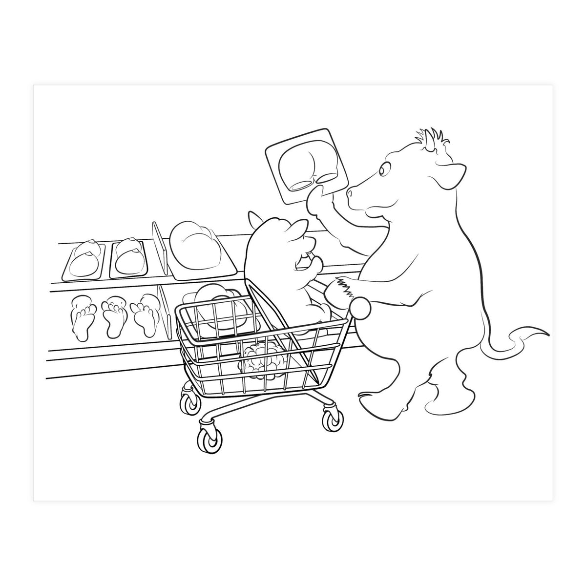 Supermarkey Cow Mandos (Print Only)