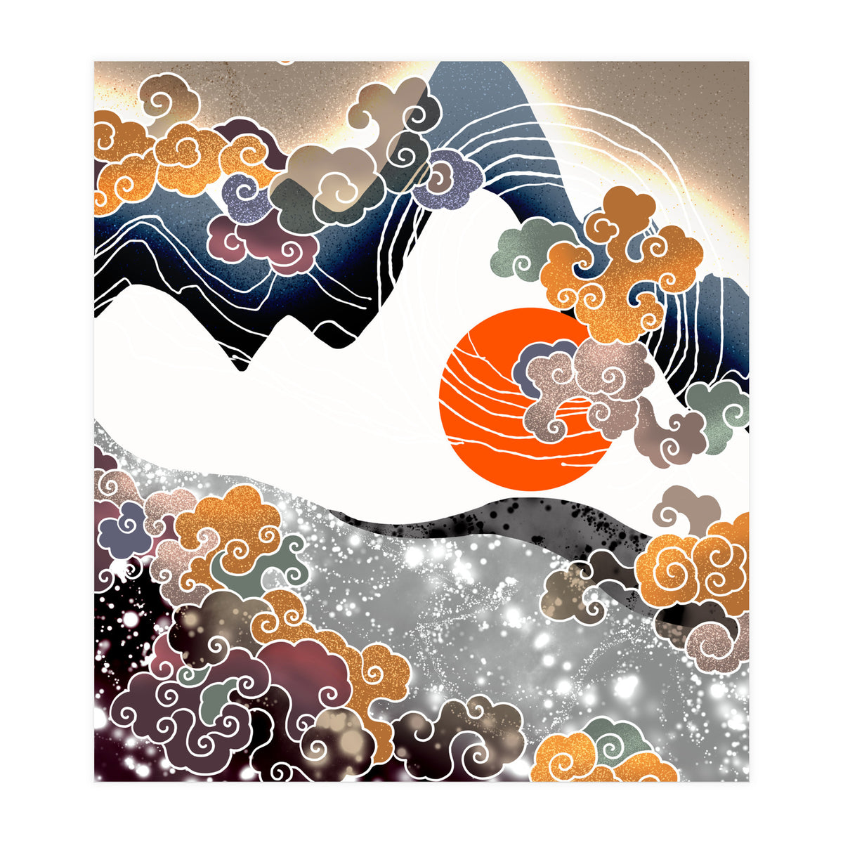 Sunset afterglow (Print Only)