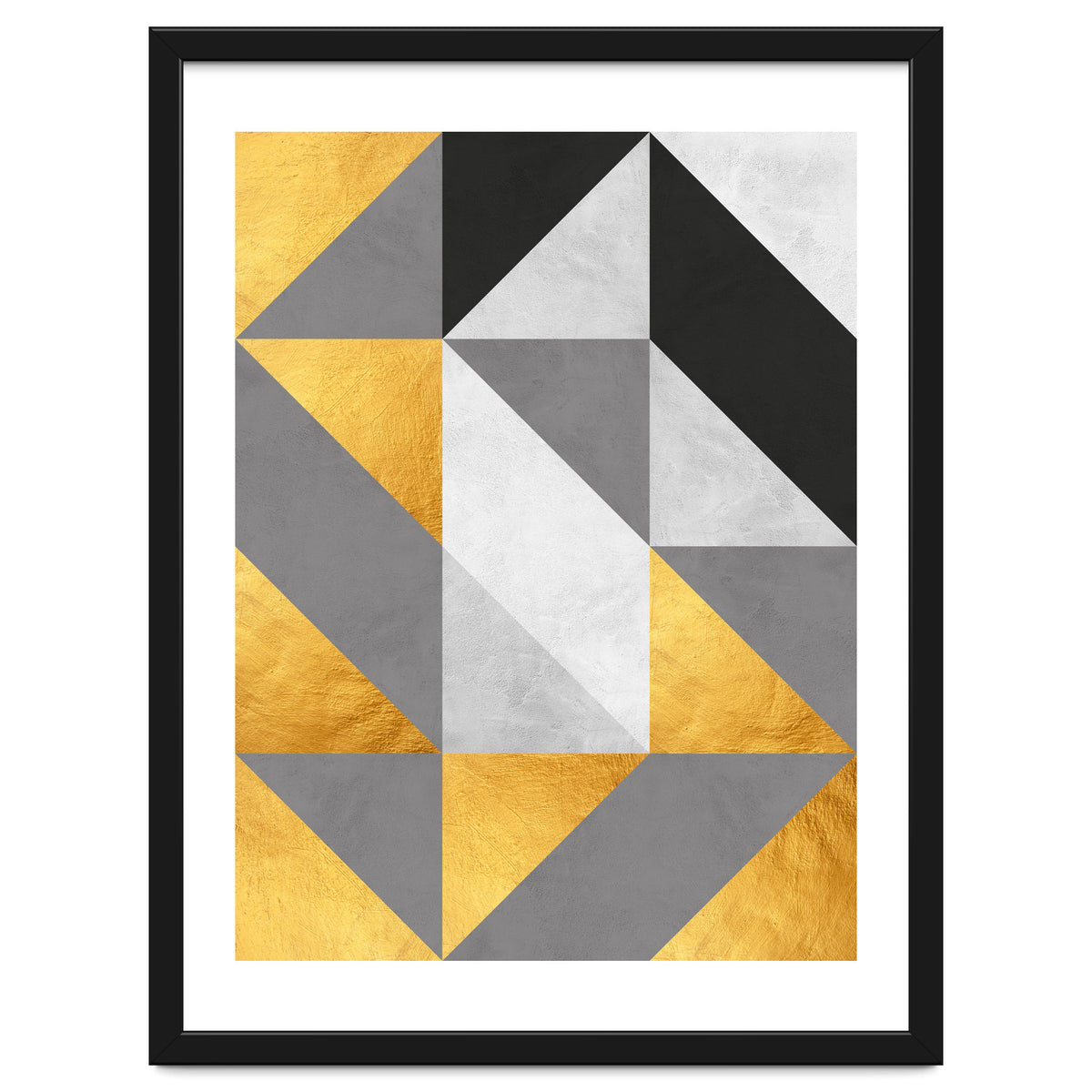 Gray and Gold Composition IV