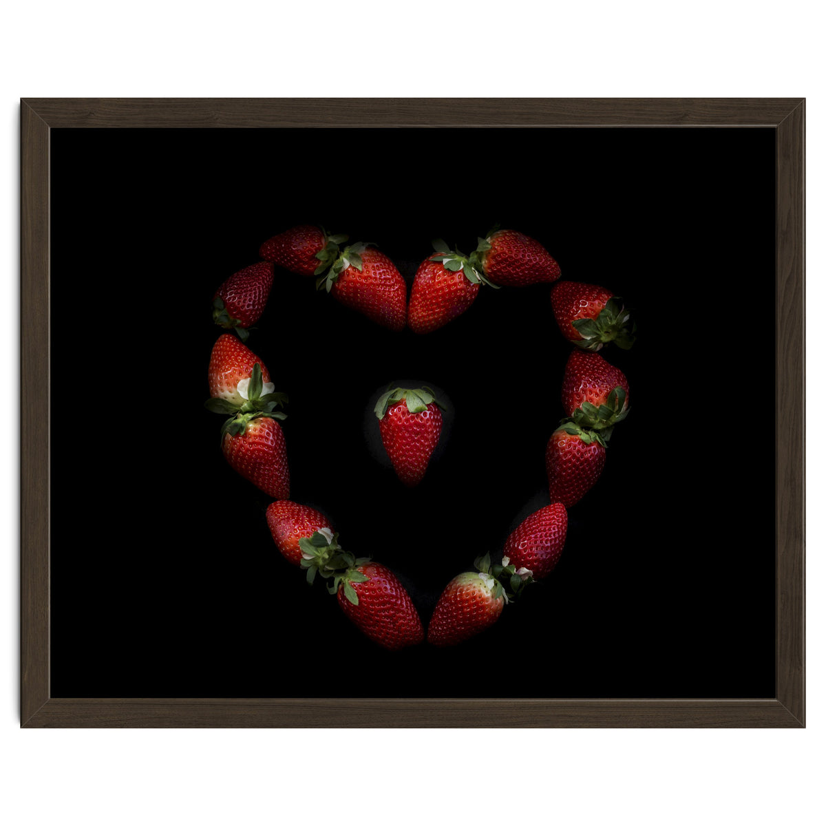 Heart of strawberries