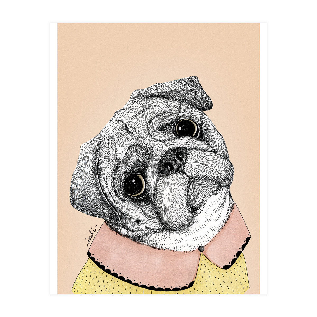 Pug (Print Only)