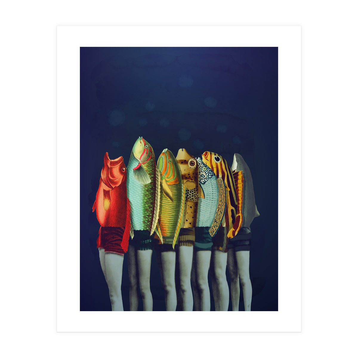 A Gaggle Of Reverse Mermaids (Print Only)