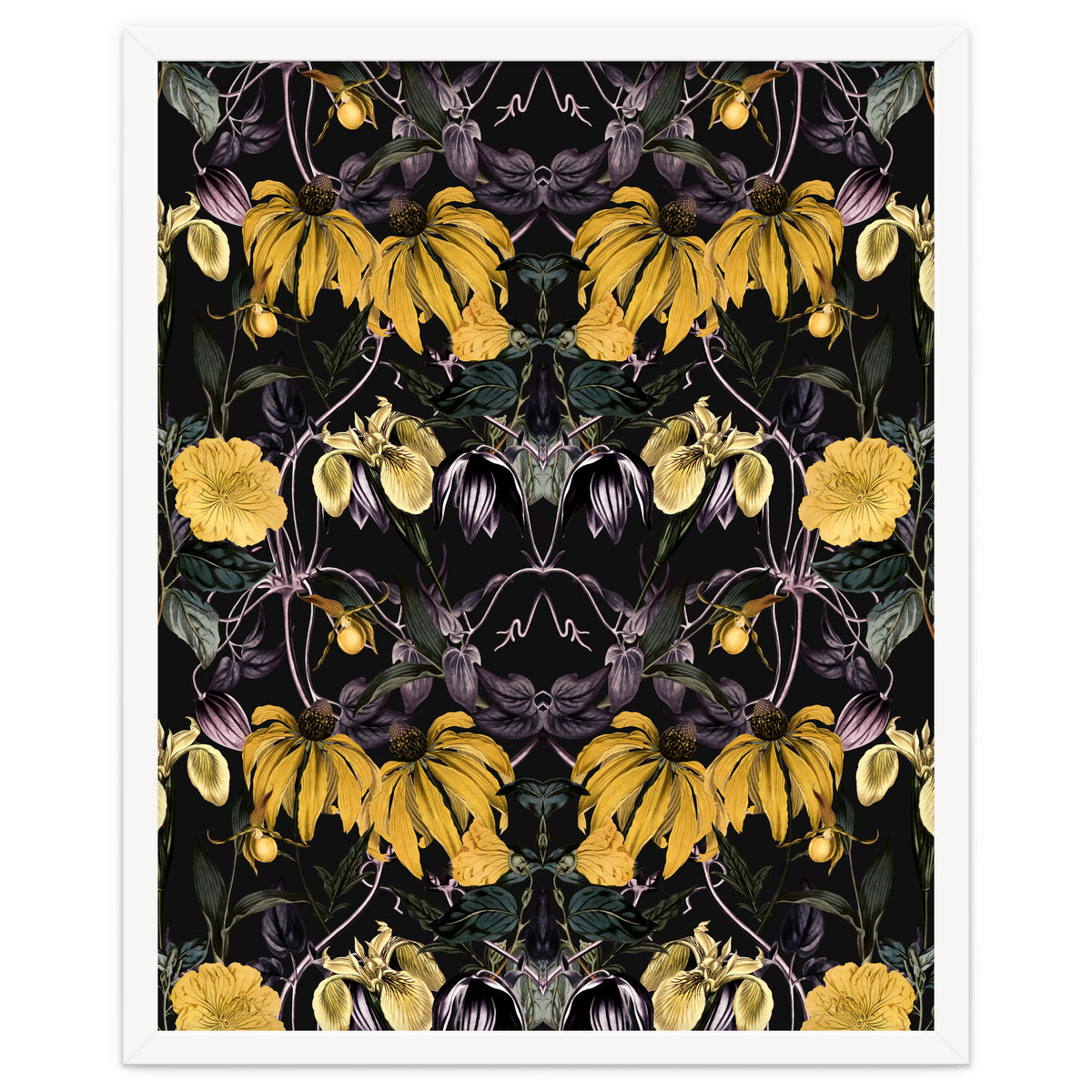 Nocturnal botanical garden kaleidoscope