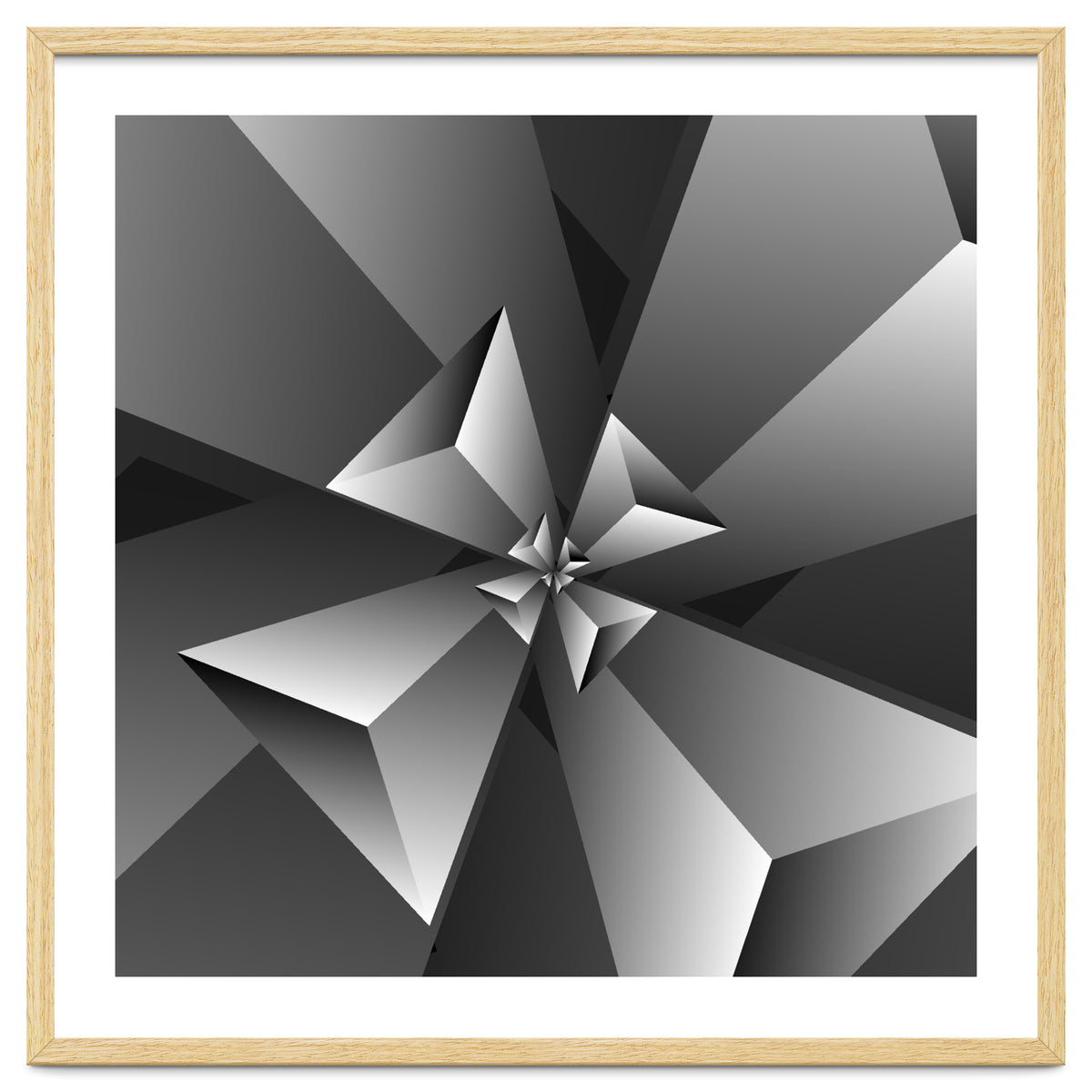 Blackish Trendy Triangle Pattern