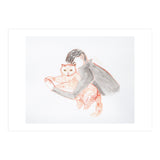 Cuddle with The Cat (Print Only) thumbnail