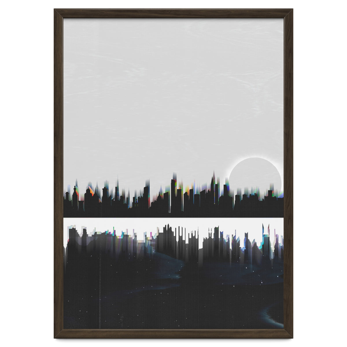 Black and white city