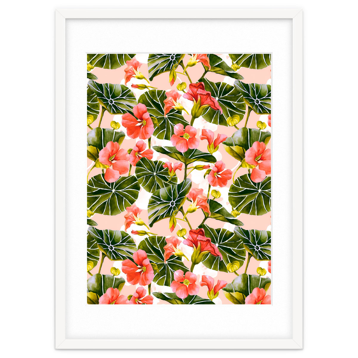 Nasturtiums watercolor 03