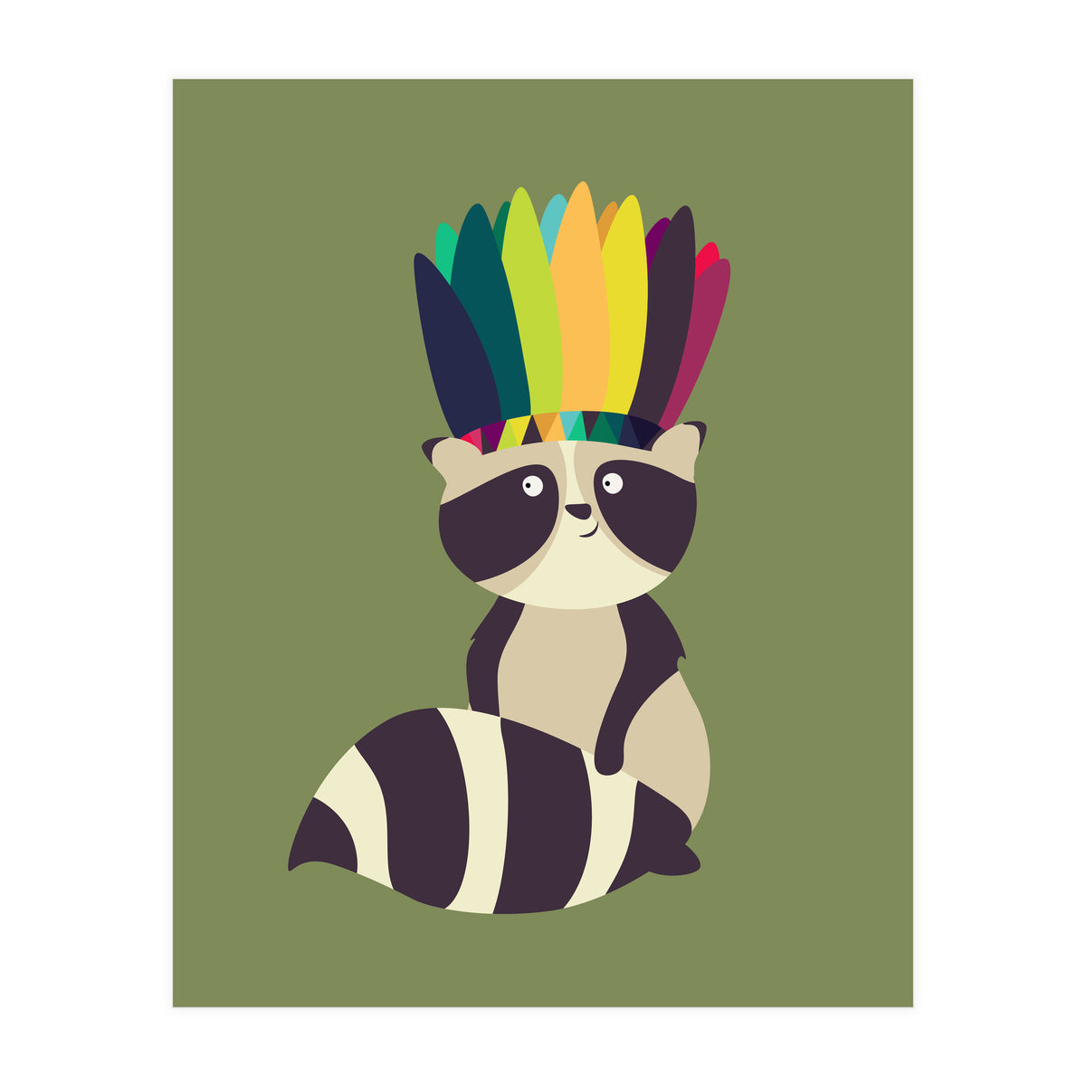 Indian Raccoon (Print Only)