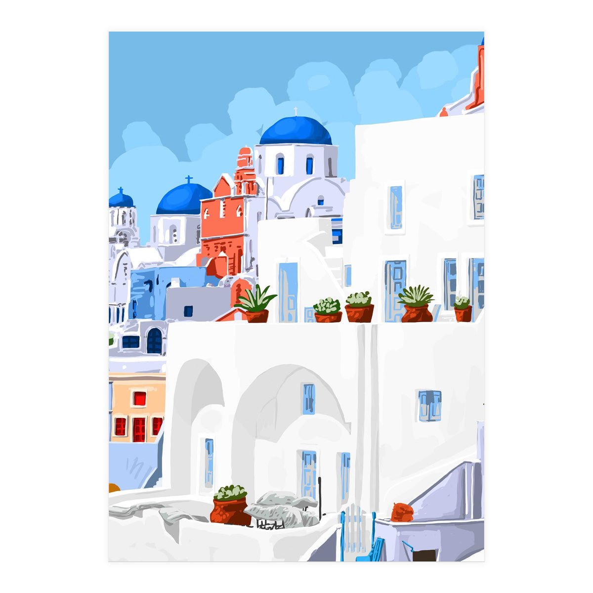 The Santorini Vacay (Print Only)