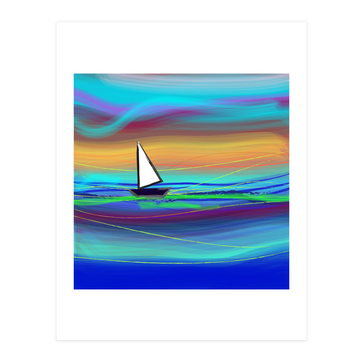Sailing away (Print Only)