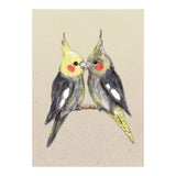 Two cute cockatiels (Print Only) thumbnail