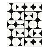 Mid-Century Modern Pattern No.2 - Black and White Concrete (Print Only) thumbnail