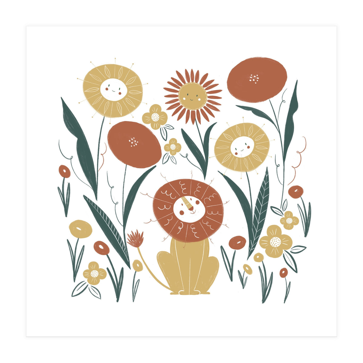 Lion & Friends (Print Only)